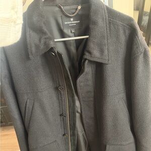 Hickey Freeman Charcoal Pea Coat